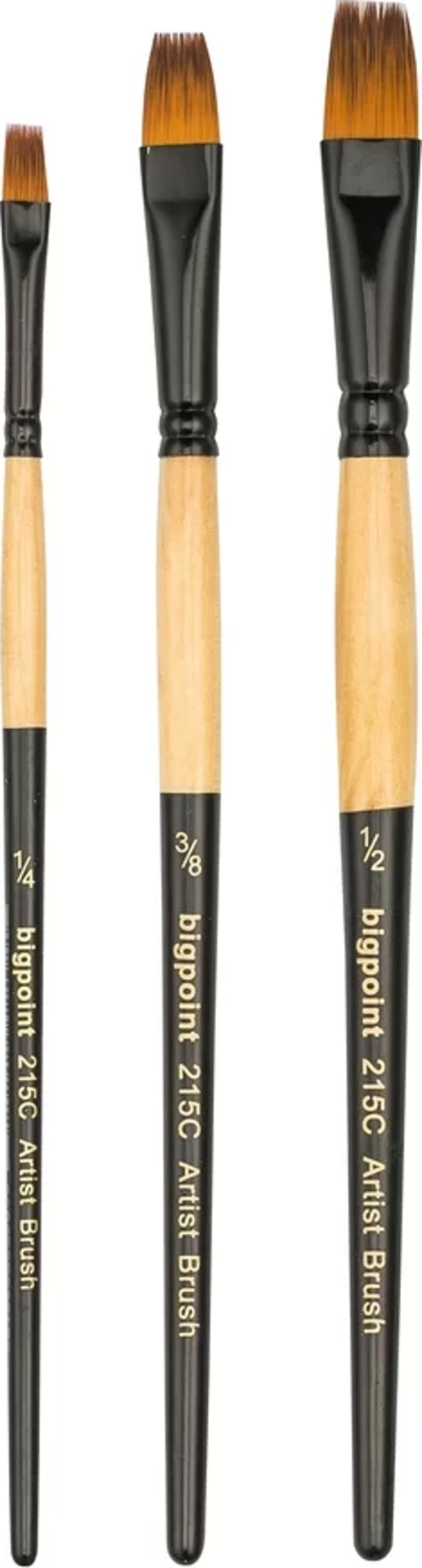Bigpoint 215C Serisi Sentetik Kıl Tarak Fırça No: 3/8 - Image 1