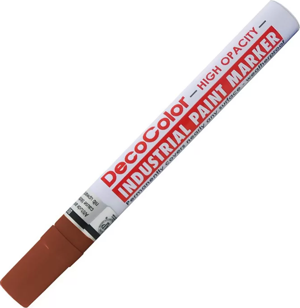 MARVY 728 INDUSTRIAL PAİNT MARKÖR SU VE ISIYA DAYANIKLI BROWN - Image 1