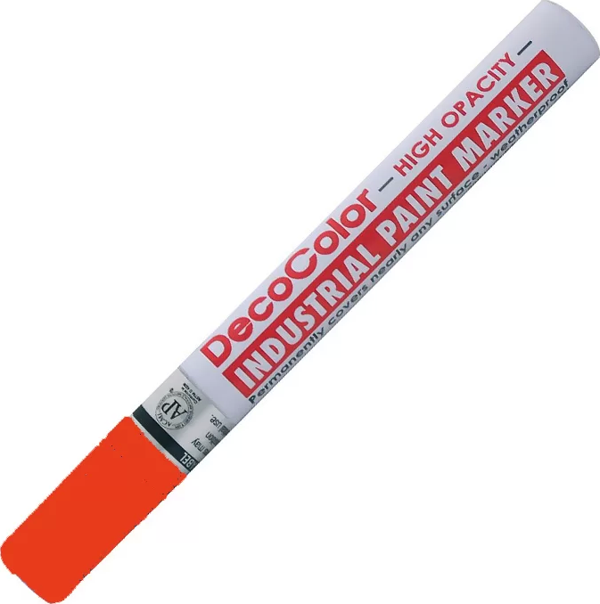 MARVY 728 İNDUSTRİAL PAİNT MARKÖR SU VE ISIYA DAYANIKLI RED - Image 1