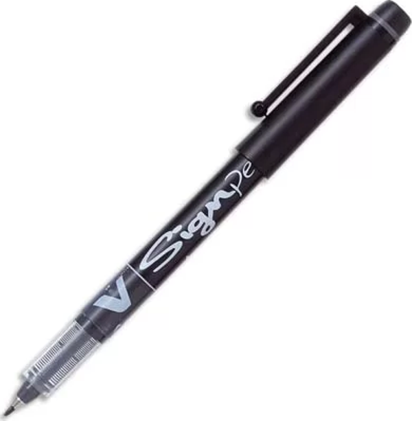 Pilot V-Signpen Siyah Fiber Uçlu Çizim ve İmza Kalemi - Image 1
