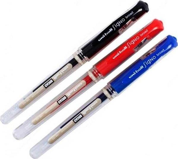 Uni-Ball Signo Broad İmza Kalemi 1.0 mm 3'lü Siyah-Kırmızı-Mavi - Image 1