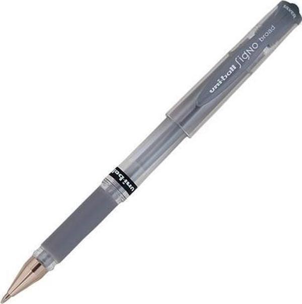 UNI-BALL UM-153 SIGNO BROAD İMZA KALEMİ 1,0mm GÜMÜŞ - Image 1