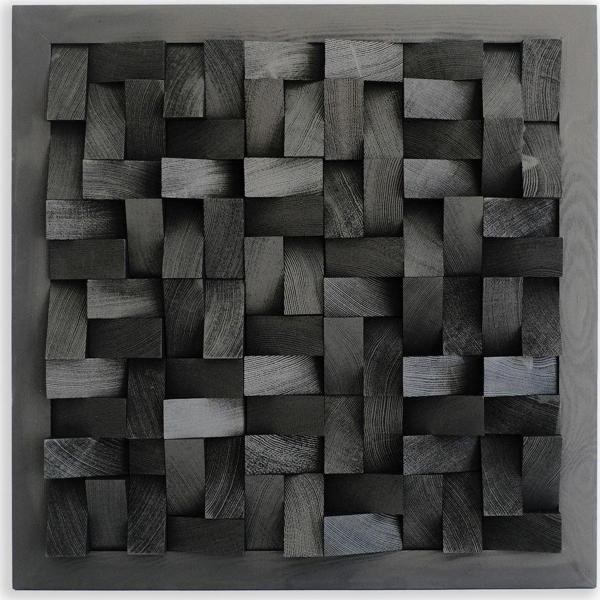 Desyhane Cosmos 60X60Cm El Yapımı Ahşap Çerçeveli Mozaik Ahşap Duvar Tablosu - Image 1