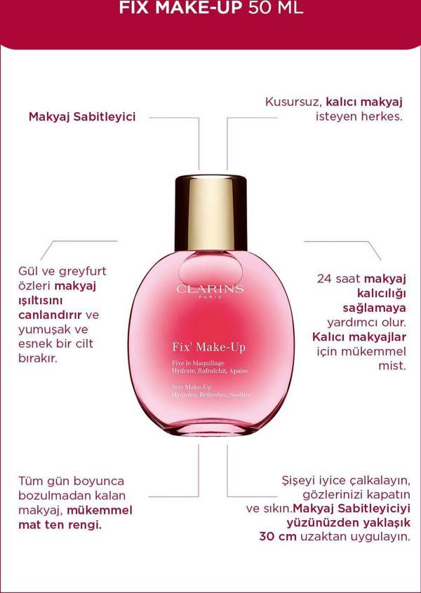 Clarins Fıx Make-Up 50Ml - Makyaj Sabitleyici - Image 1