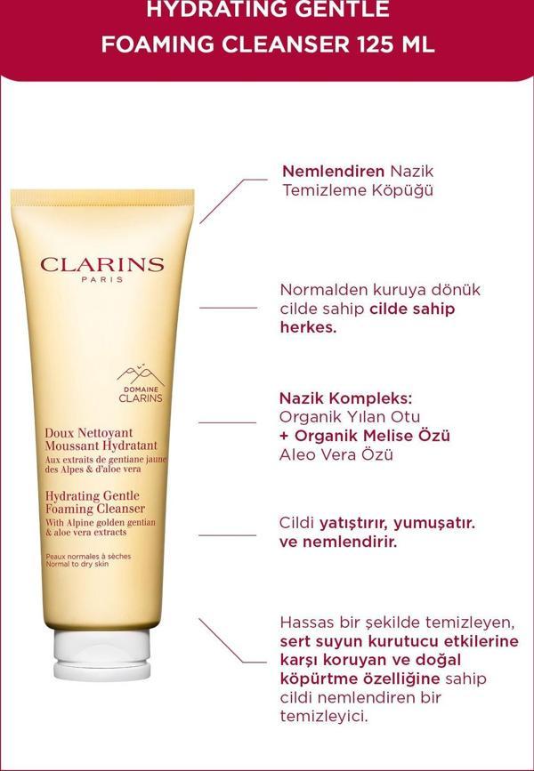Clarins Hydratıng Gentle Foamıng Cleanser 125 Ml - Normalden Kuruya Dönük Ciltler İçin Temizleyici - Image 1