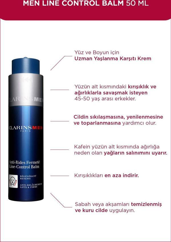 Clarins Men Line-Control Balm 50 Ml Çizgi Kontrol Balsamı - Image 1