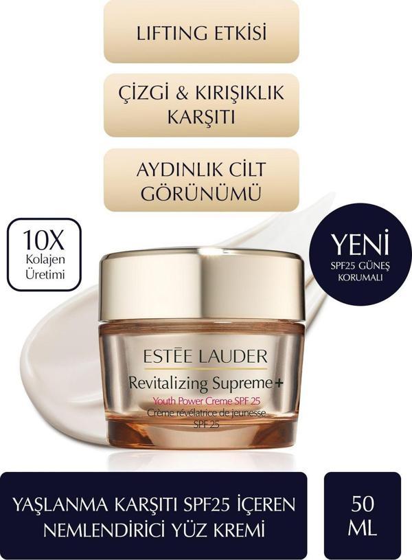 Estee Lauder Revitalizing Supreme+ Çok Amaçlı Yaşlanma Karşıtı Spf25 İçeren Nemlendirici Yüz Kremi - 50 Ml - Image 1