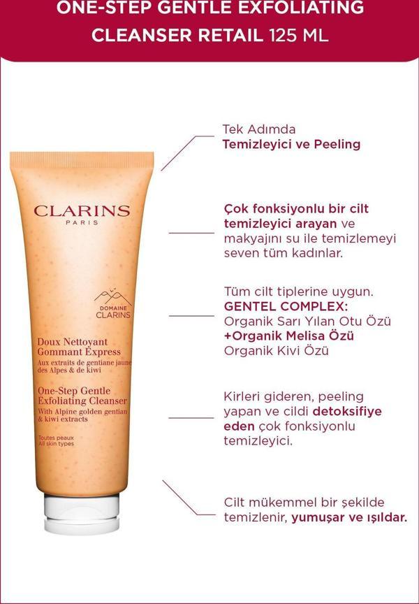 Clarins One-Step Gentle Exfolıatıng Cleanser Retaıl 125Ml- Iki Fazlı Yüz Temizleyici - Image 1