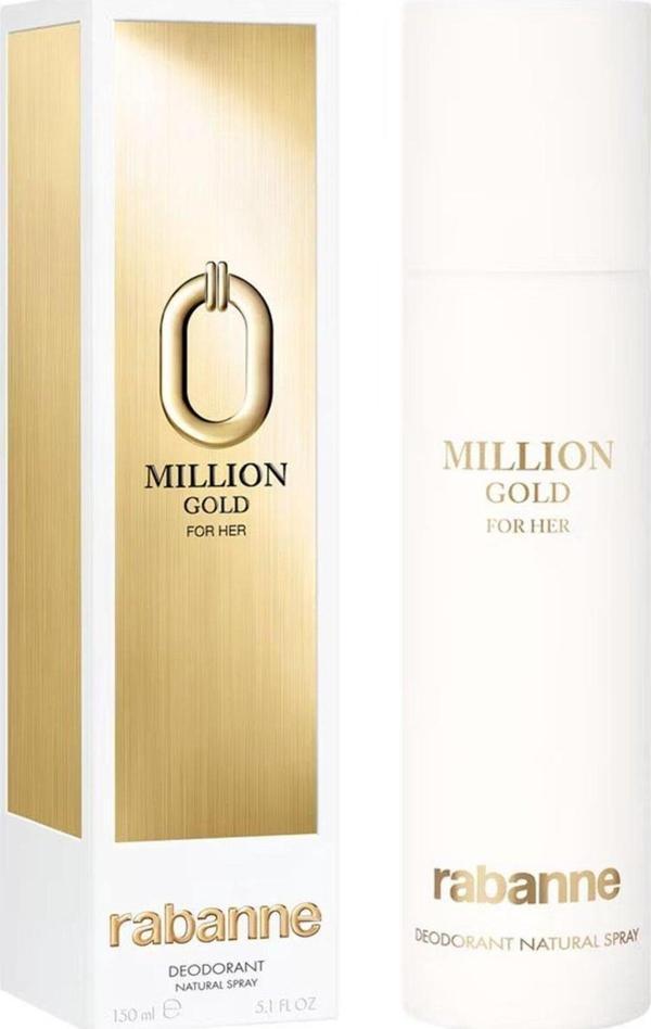 Paco Rabanne Million Gold For Her Deodorant 150 Ml - Image 1