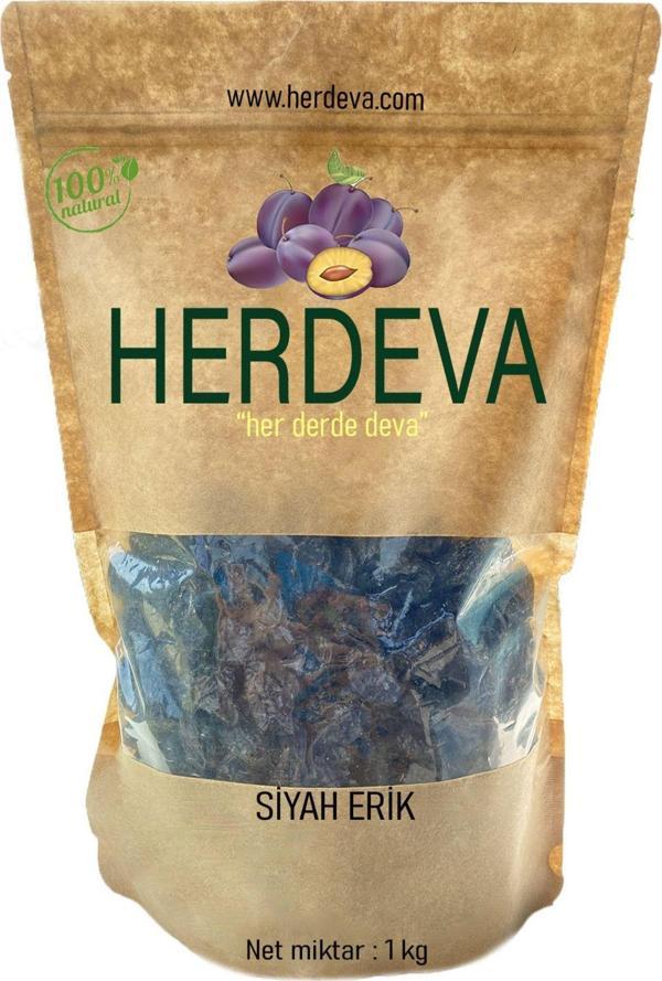 Herdeva Çekirdekli Siyah Erik Kurusu (1.Kalite) 1 kg - Image 1