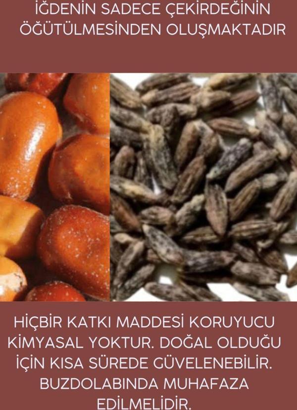 Guruyemiş Box 100 gr. Sadece Iğde Çekirdeği Tozu (Sadece Iğde Çekirdeğinden Öğütülmüştür) % 100 Doğal - Image 1