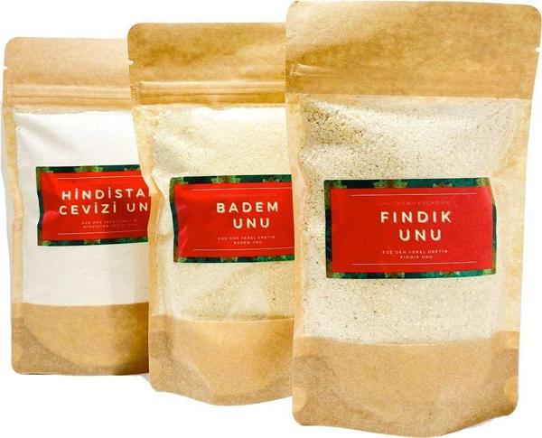 Guruyemiş Box Beyaz Kaçamaklar Un Seti Badem Fındık Hindistan Cevizi Unu Kurabiye Kek Tatlı - Image 1