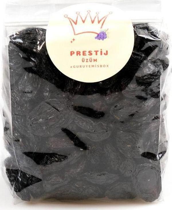 Guruyemiş Box Üzüm Kurusu Doğal Kuru Meyve Kuruyemiş Antep Karası Siyah Üzüm 1 kg - Image 1