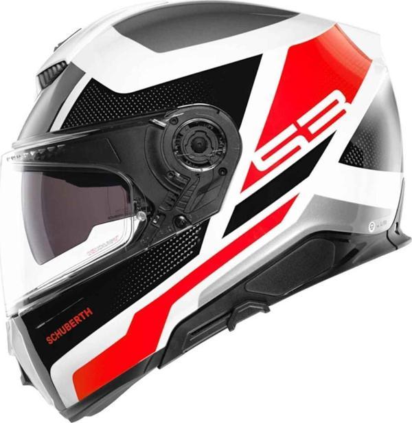 Schuberth S3 Daytona Red Kapalı Motosiklet Kaskı - Image 1