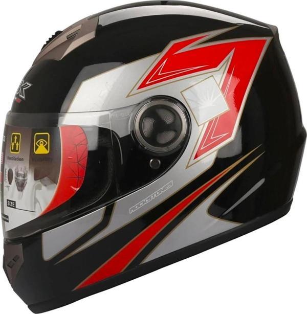 Pro Helmets S-012 Siyah Vizör Full Face Motosiklet Kaskı - Image 1