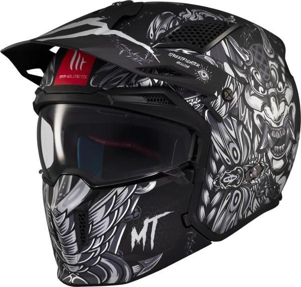 Mt Streetfighter Sv Hrllish B2 Mat Çene Açılır Kask - Image 1