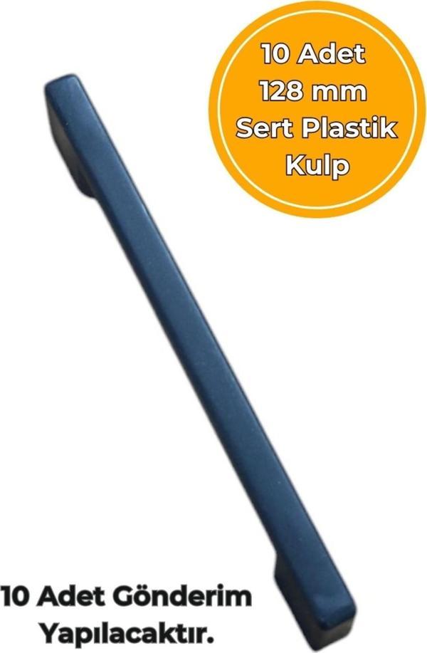 Cmkstore Siyah Çekmece Dolap Mobilya Kulpu Sert Plastik 128 mm 10 Adet - Image 1
