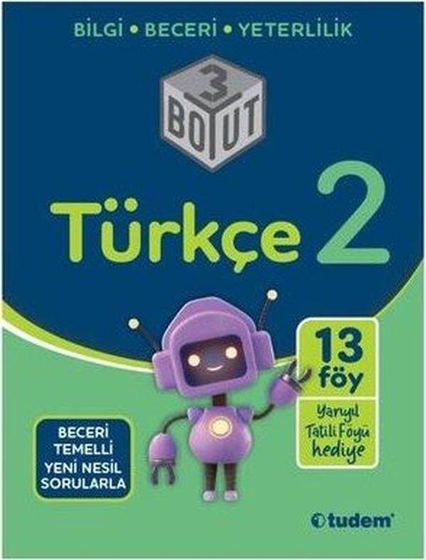 2.Sınıf Türkçe 3 Boyut - Tudem Yayınları - Ders Kitapları - Image 1
