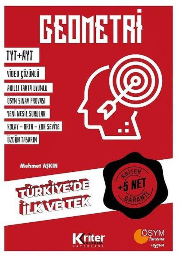 Geometri-5 Net Garantili-Türkiye'de İlk ve Tek - Kriter Akademi Yayınları - Image 1