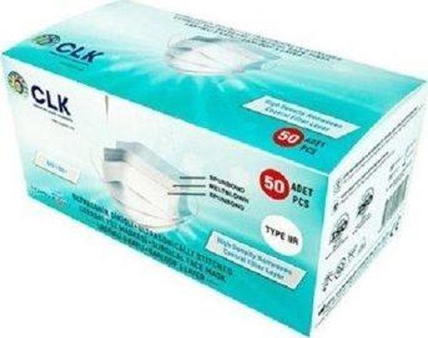CLK 3 Katlı Cerrahi Maske 50'li - Image 1