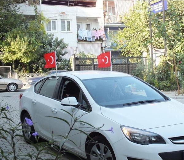 Rolleys Flamalı Konvoy Araç Türk Bayrağı 30 X 45 - Image 1
