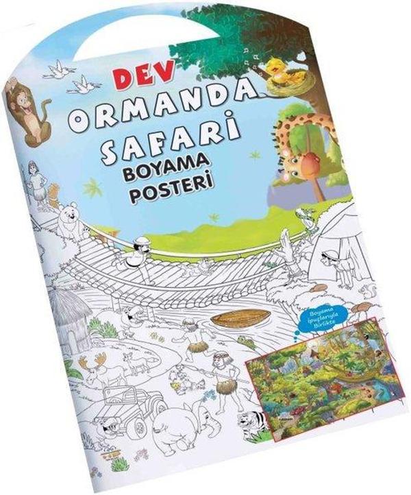 Dev Ormanda Safari - Boyama Posteri - 0-6 Yaş Yayınları - Image 1