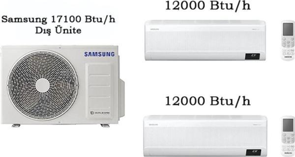 Samsung Multi Klima Takımı 2 Iç Üniteli - 12000 Btu/H 12000 Btu/H Iç Üniteli 17100 Btu/H Dış Üniteli - Image 1