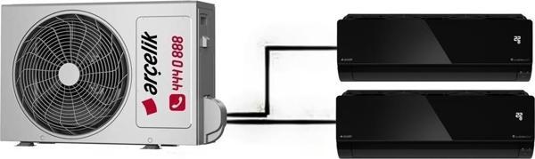 Arçelik Mirror Multi Duvar Tipi 2+1 İnverter 9+18 18000Btu Klima - Image 1