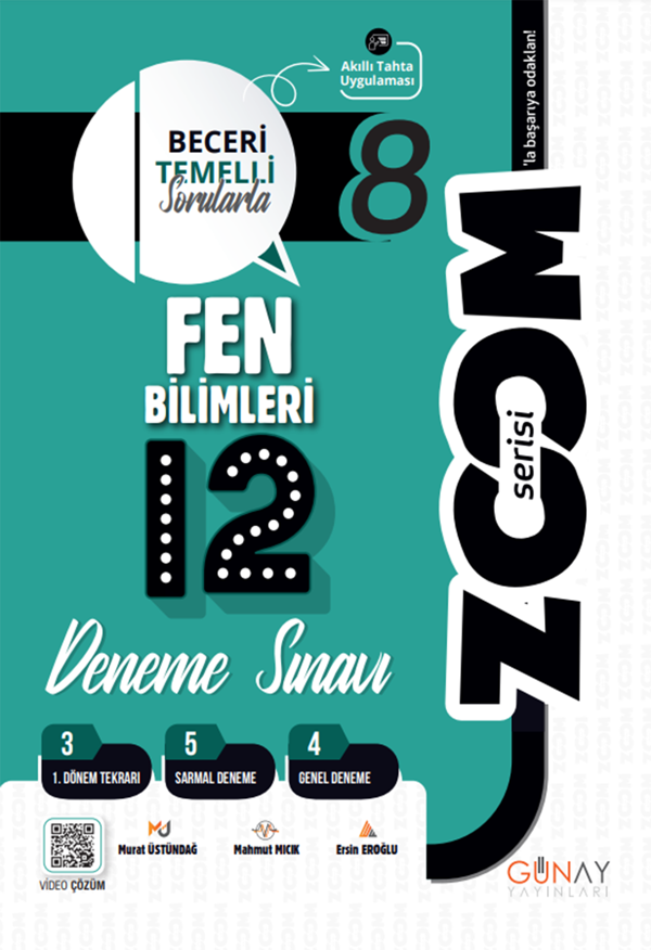 8. Sınıf Fen Bilimleri 12'li Branş Denemeler - Günay Yayınları - Image 1