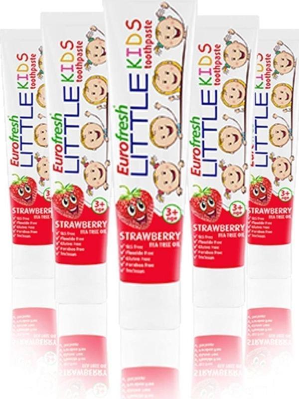 Farmasi Eurofresh Little Kids 3 Yaş Üzeri Çilek Aromalı Diş Macunu 50Gr X 5 Adet - Image 1