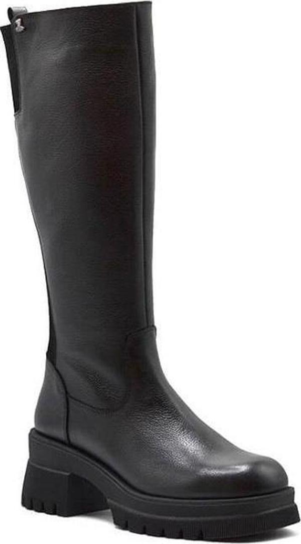 VENÜS 2351706K KALIN TABAN TOPUKLU DERİ KADIN ÇİZME - Image 1