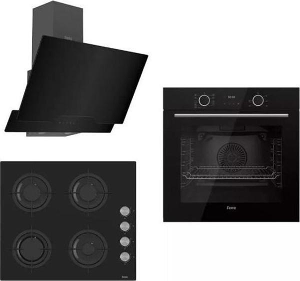 Ferre Fryart Cs Serisi Siyah Ankastre Cam Set (D063 + Cs205 + Xe63Cs) - Image 1
