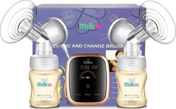 Milk İn Ebp960 Çiftli Elektrikli Göğüs Pompası - Şarjlı Süt Pompası - Image 1