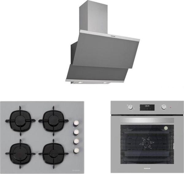 Silverline Gri Cam Ankastre Set (3420 Classy 60+Cs5335S01+Bo6502S02) - Image 1
