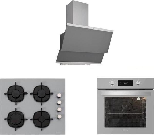 Silverline Gri Cam Ankastre Set (3420 Classy 60+Cs5335S01+Bo6504S01) -Gri-Set-Paket - Image 1
