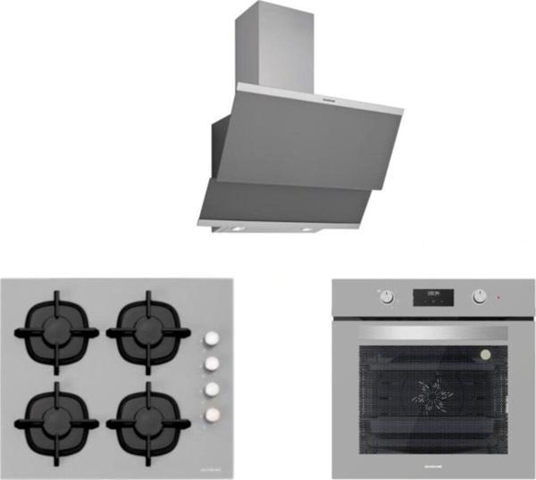 Silverline Gri Cam Ankastre Set (3420 Classy 60+Cs5343S01+Bo6502S02) - Image 1