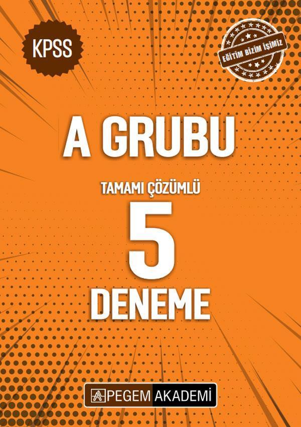 KPSS A Grubu Tamamı Çözümlü 5 Deneme - Pegem Akademi Yayıncılık - Image 1