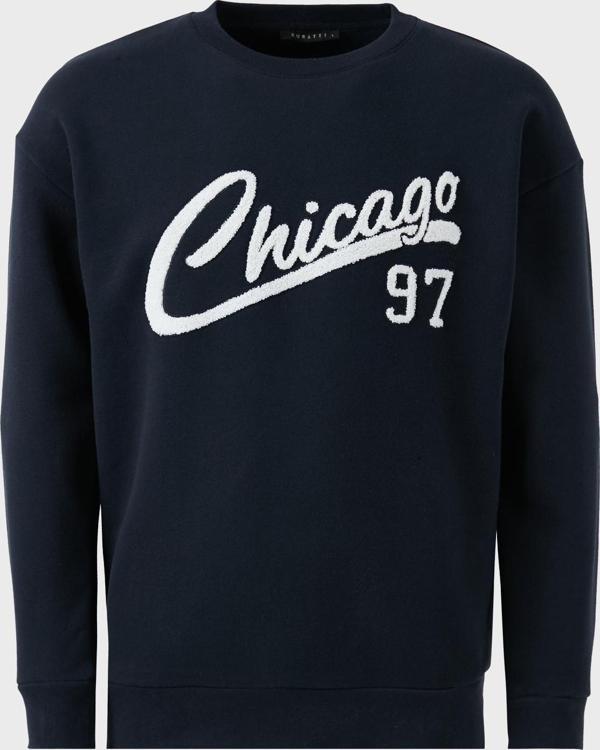 Buratti Pamuk Karışımlı Regular Fit Bisiklet Yaka Erkek Sweat 5905468S İNDİGO - Image 1