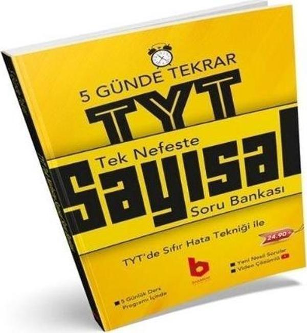 Tek Nefeste TYT Tekrar Sayısal Soru Bankası Basamak Yayınları - Basamak Yayınları - Image 1