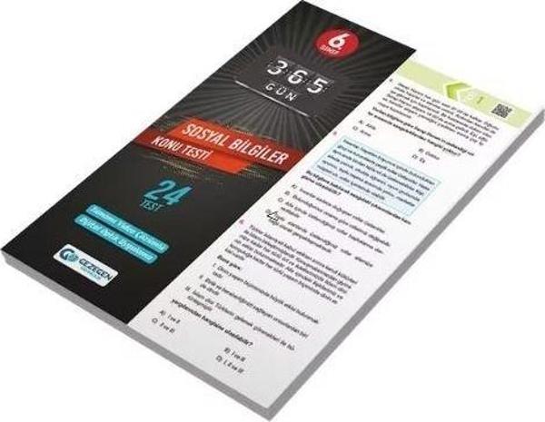 Gezegen Yayınları 6.Sınıf Yeni Sosyal Bilgiler Çek Kopar Yaprak Test - Image 1