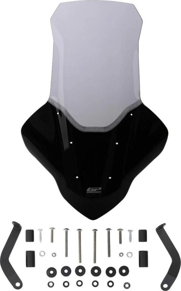 Gp Kompozit Siperlik Tur Camı 82cm Füme Elcikli Uzun Yamaha Nmax 125 / 155 2021-2024 Uyumlu - Image 1