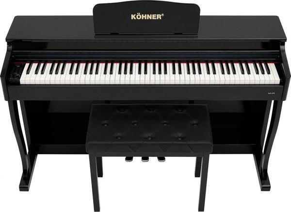 Köhner Slp-275 Bk Dijital Konsol Piyano, Bluetooth, Tuş Hassasiyeti, 88 Tuşlu, Kapaklı - Image 1