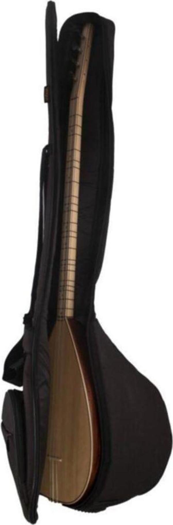 Köhner Uzun Sap Bağlama Saz Kılıfı Pedli Soft Case - Image 1