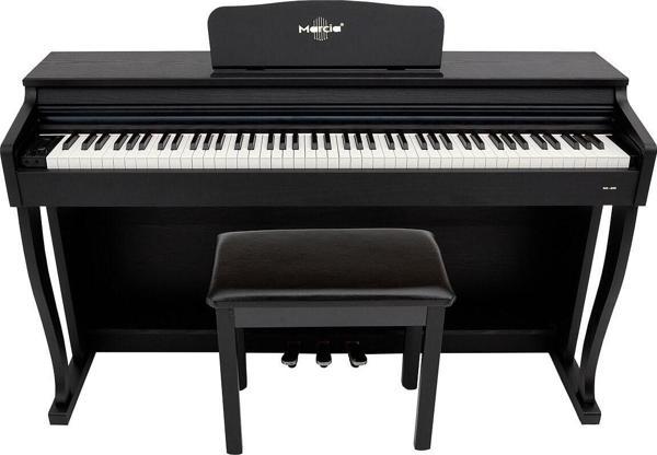 Marcia Mk-880 Bk Dijital Konsol Piyano, Bluetooth, Tuş Hassasiyeti, 88 Tuşlu, Kapaklı - Image 1
