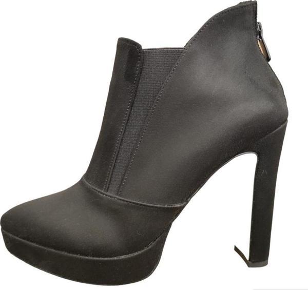 BEETY 23BK06.611 PLATFORM TOPUK SÜET KLASİK ABİYE KADIN BOT - Image 1