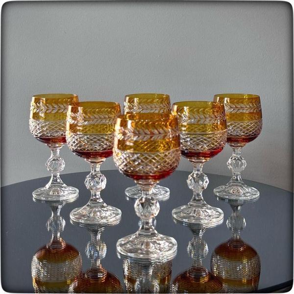 Bohemia Crystal 150 Ml 6’Lı Renkli Kesme Kahve Yanı Su Bardağı - Image 1