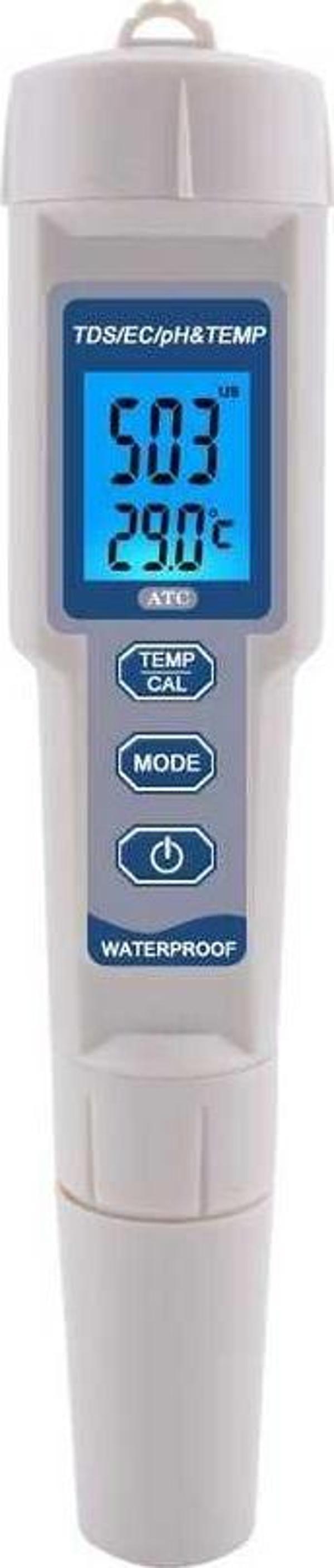 AEK-Tech PH-3508 4'ü 1 arada PH Metre TDS EC ve Sıcaklık Ölçer - Image 1