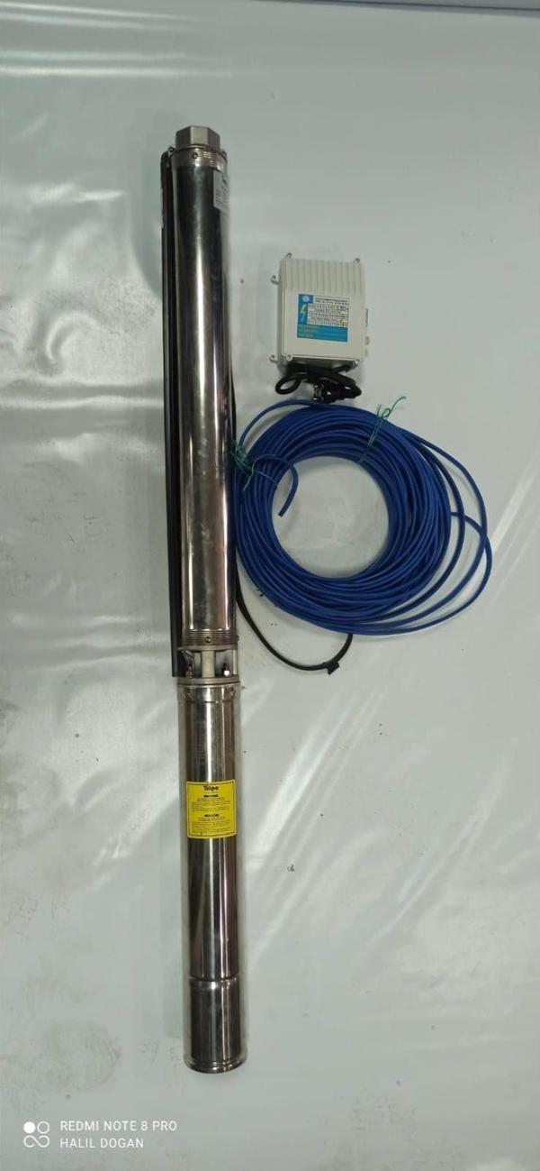 Impo Sk 409/14 Krom Başlıklı Derin Kuyu  3 Hp Monofaze Motorlu 30 mt Kablolu Panolu Dalgıç Pompa - Image 1