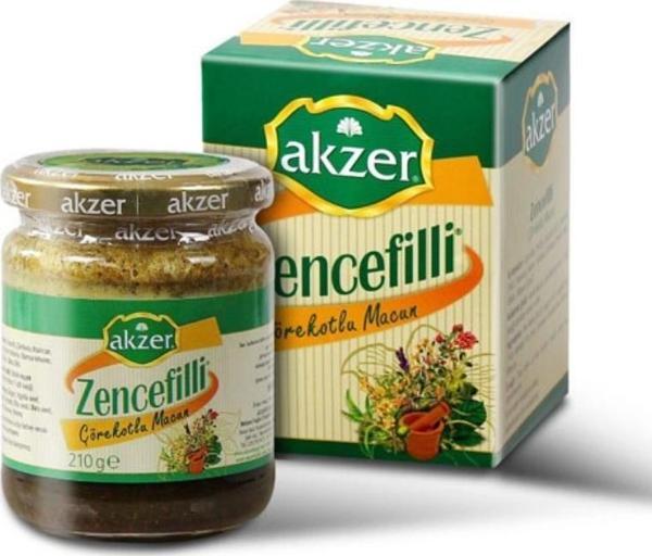 Akzer Zencefilli Çörekotlu Macun 210Gr - Image 1