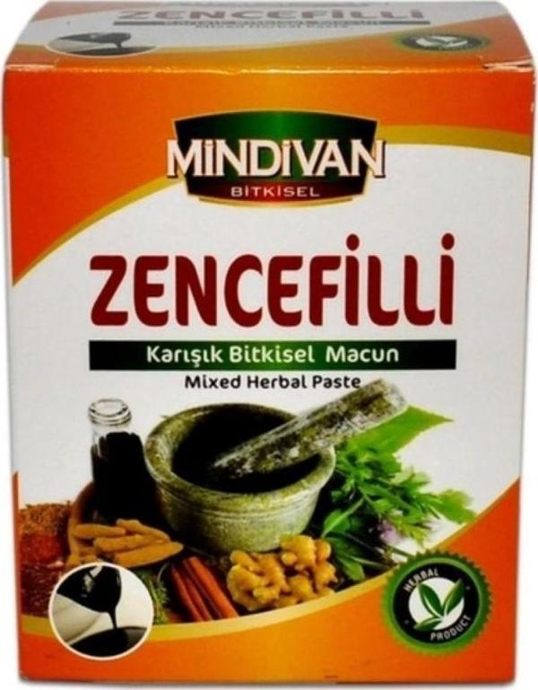 Mindivan Zencefilli Karışık Bitkisel Macun 230Gr - Image 1